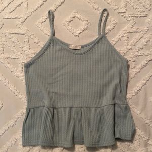 Paper crane peplum tank